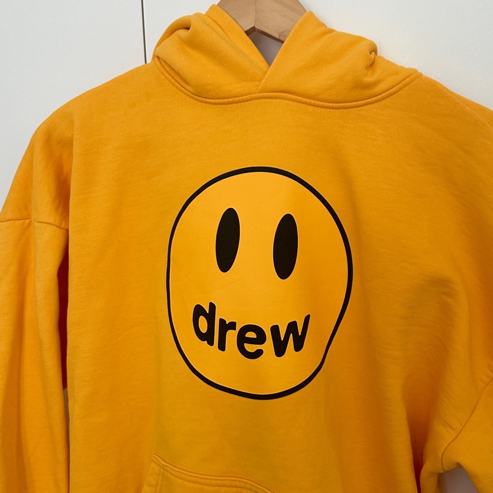 Drew House Mascot Golden Yellow Smiley Hoodie